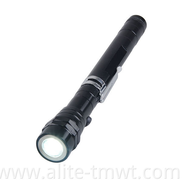 magnetic pick-up tool 3 led flashlight with telescoping magnet